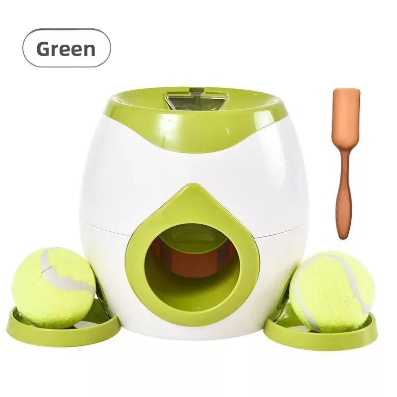 Automatic Dog Ball Launcher, Interactive Fetch Machine for Indoor Outdoor, Pet Training Toy with Mental Stimulation