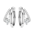 925 Sterling Silver Simple Gold U-shaped Earrings Jewelry | SAMAG