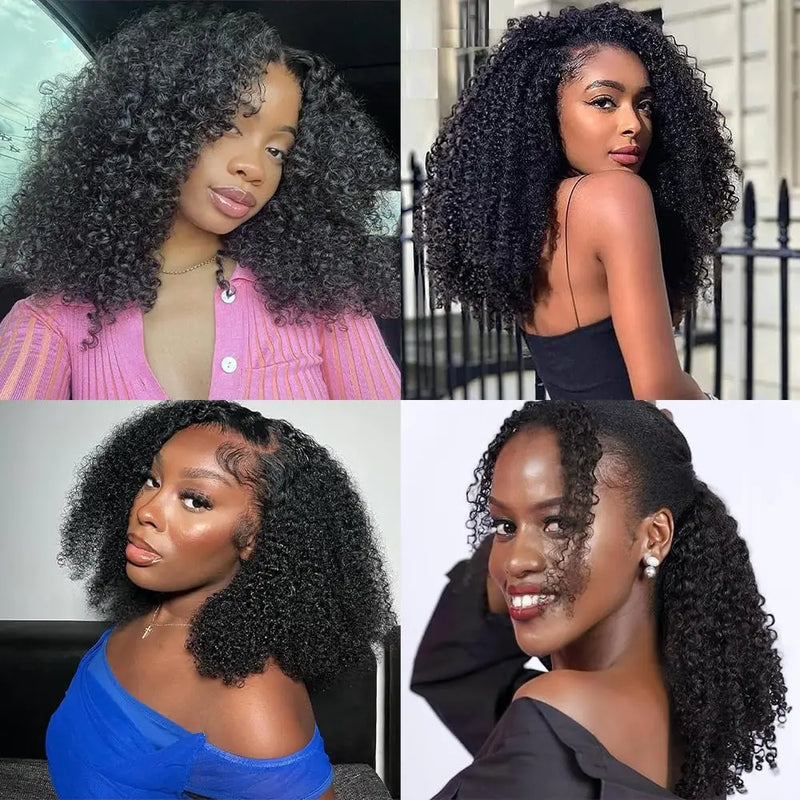4C Afro Kinky Curly Hair Bundles 100% Raw Vietnamese Virgin Human Hair Extensions Cuticle Aligned Single Donor For Black Women