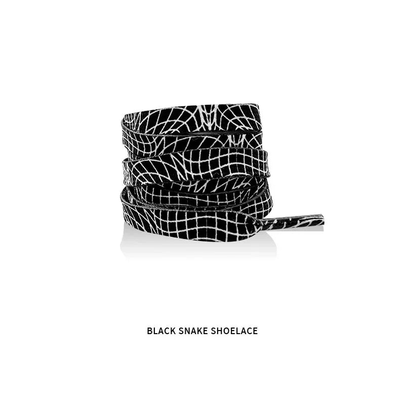 Classic Animal Pattern Shoelaces Flat AF1/AJ Sneakers Shoe Laces Tiger/Snake/Leopard Print Shoelace for 120/140/160CM Shoestring
