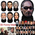 Realistic 3D Mask Full Face for Women Man Cosplay Accessories Mascaras Halloween Masquerade Mesh Headgear