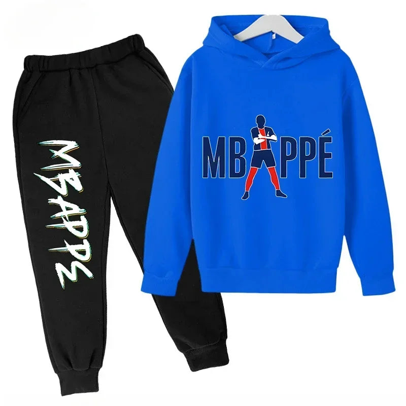 Spring Autumn Children's Hoodie Set Mbappe Print - View 8 | SAMAG