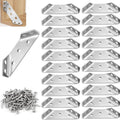 10/20pcs Stainless Steel Angle Bracket Universal Furniture Right Angle Fixed Bracket Cabinet Trapezoidal Layer Board Connector