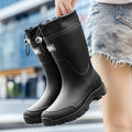 Rain Boots for Men Fishing Non-slip Man Shoes Cheap Middle Tube Water Shoes Outdoor Wear-resistant Garden Outdoor Work Shoes