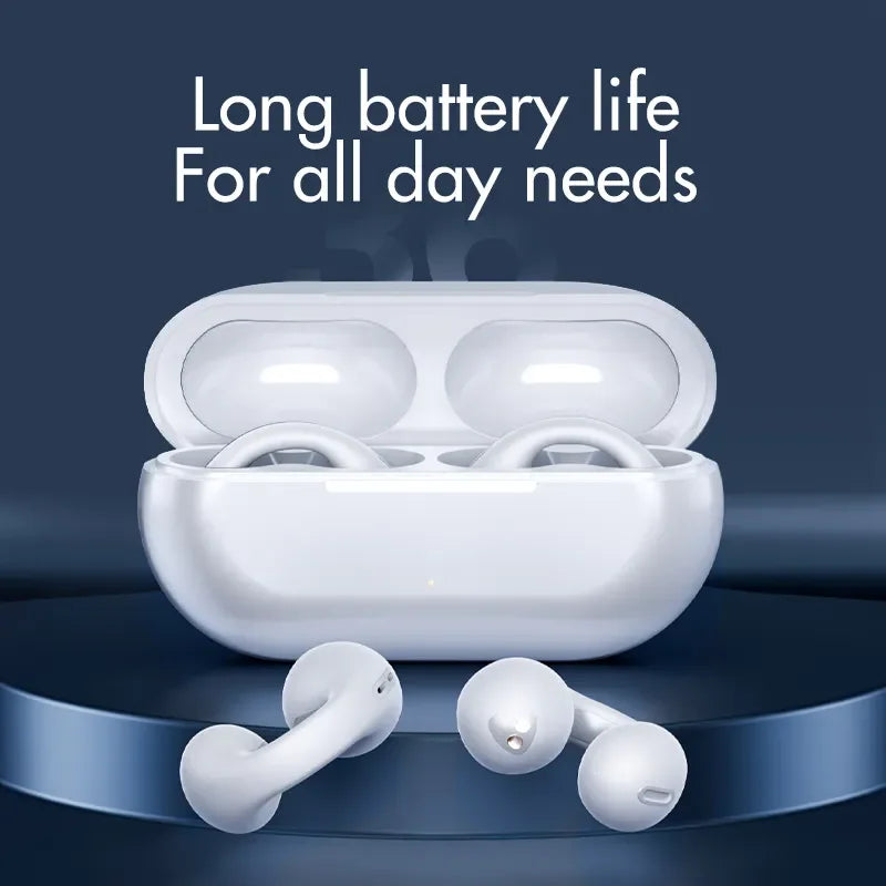 YK10 Open Ear Sport Earbuds NEW Model Air Conduction Earphones 5.3 TWS Blue-tooth Wireless Headphones for iPhone & Android