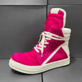 Ro Luxury Men Ankle Boot Black Horsehair Boots Women Sneaker Horse Hair High Top Shoe  Casual Shoes Zipper Sneakers