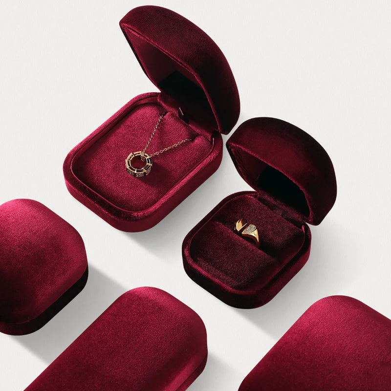 Yinbeini Wedding Ring Box Velvet Jewelry Box Collection Bracelet Necklace Pendant Storage Case Jewelry Display Organizer H030