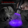 9/12/51LED UV Flashlight Portable Pet Urine Stain Money Detection Torch Blacklight Emergency Waterproof Ultraviolet Flashlight