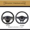 37/38cm Automobile universal steering wheel cover non-slip car steering wheel cover non-slip embossed leather Car-styling