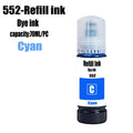 For Epson 552 Refill Ink Kit For Epson EcoTank L8160 L8168 L8180 L8188 ET-8500 ET-8550 EW-M973A3T EW-M873T Printer Dye ink