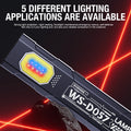 Multi Functional Work Light LED Magnetic Red Blue Flashing mini Outdoor Strong Light Super Bright Maintenance Light Flashlight