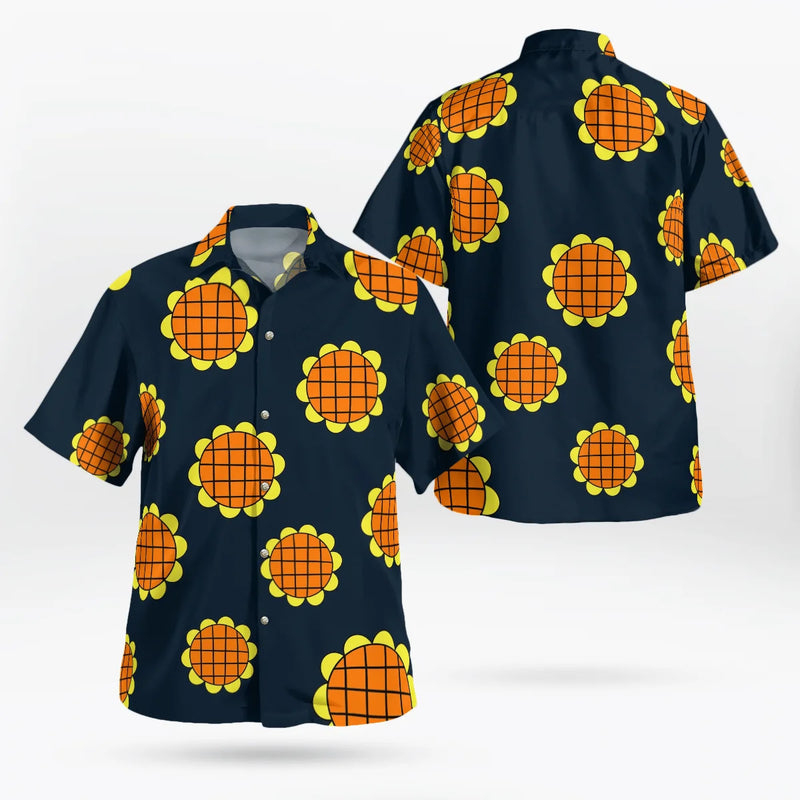 Hawaiian Men's Shirt Clothing Sunflower 3D Print Cosplay | SAMAG