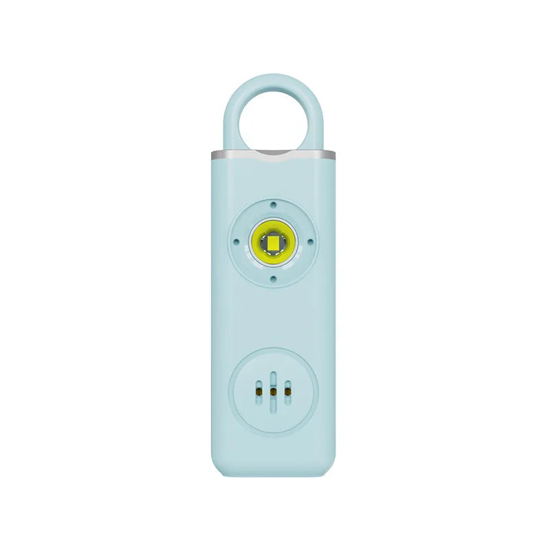 130dB Rechargeable Personal Alarm Keychain, LED Flash Emergency Security Alarm Portable Self-Defense Device for Women Student