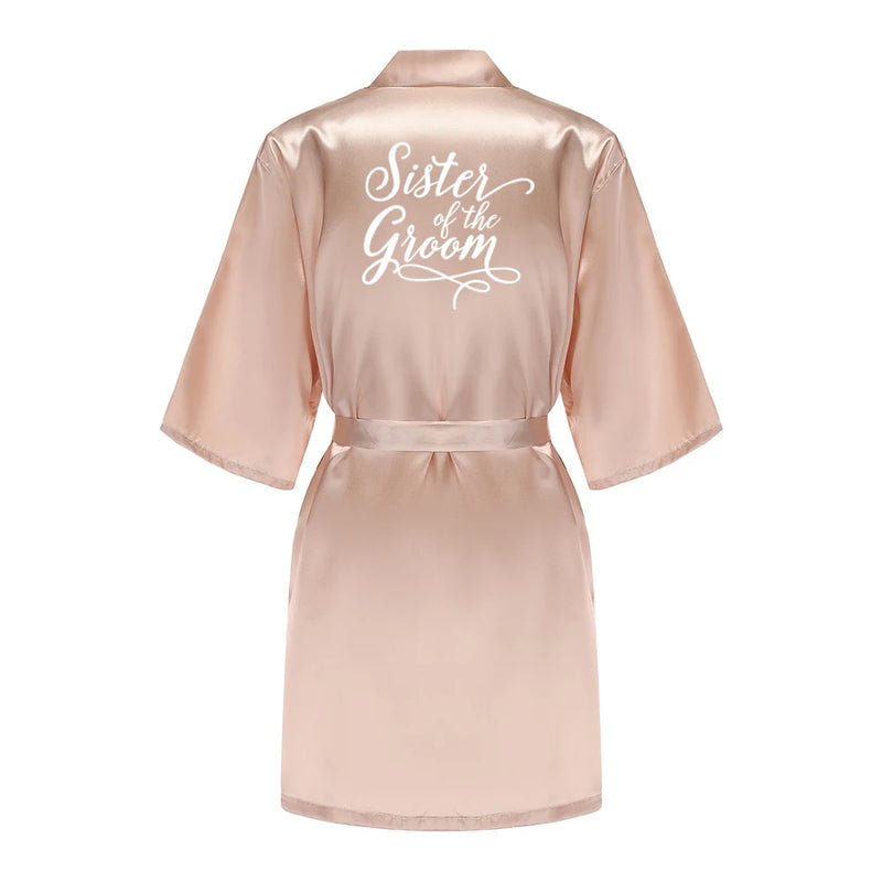 Champagne Women's Bride Bridesmaid Robes for Bridal Party | SAMAG