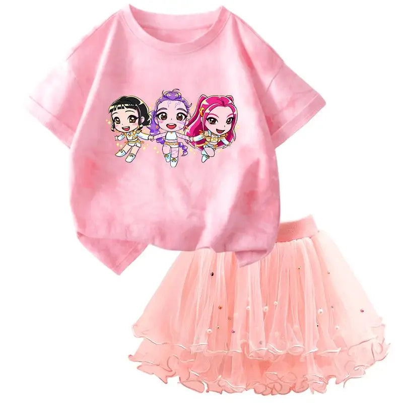 K - Pop Hunters Zoey Mira Rumi Kids T Shirt Summer Girl - View 7 | SAMAG