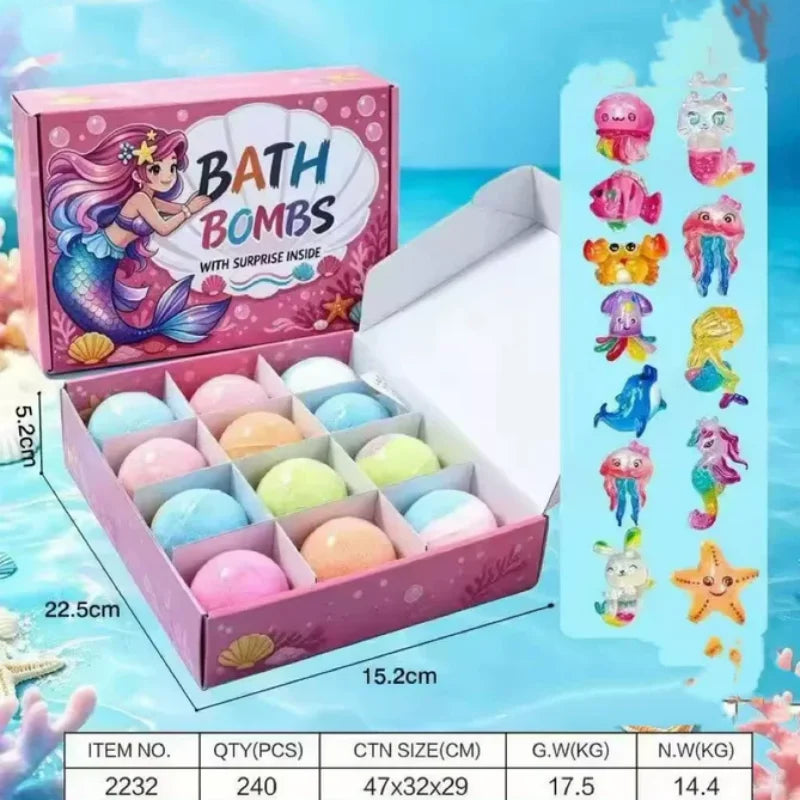 60g Kids Bath Spa Fizzies with Hidden Toy Bubble Ball - View 12 | SAMAG