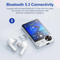 128GB MP3 Player with Boosted Bluetooth 5.3, Music Player Features HD Speaker, 2.4" Touchscreen, Expandable SD Card Slot, Dual
