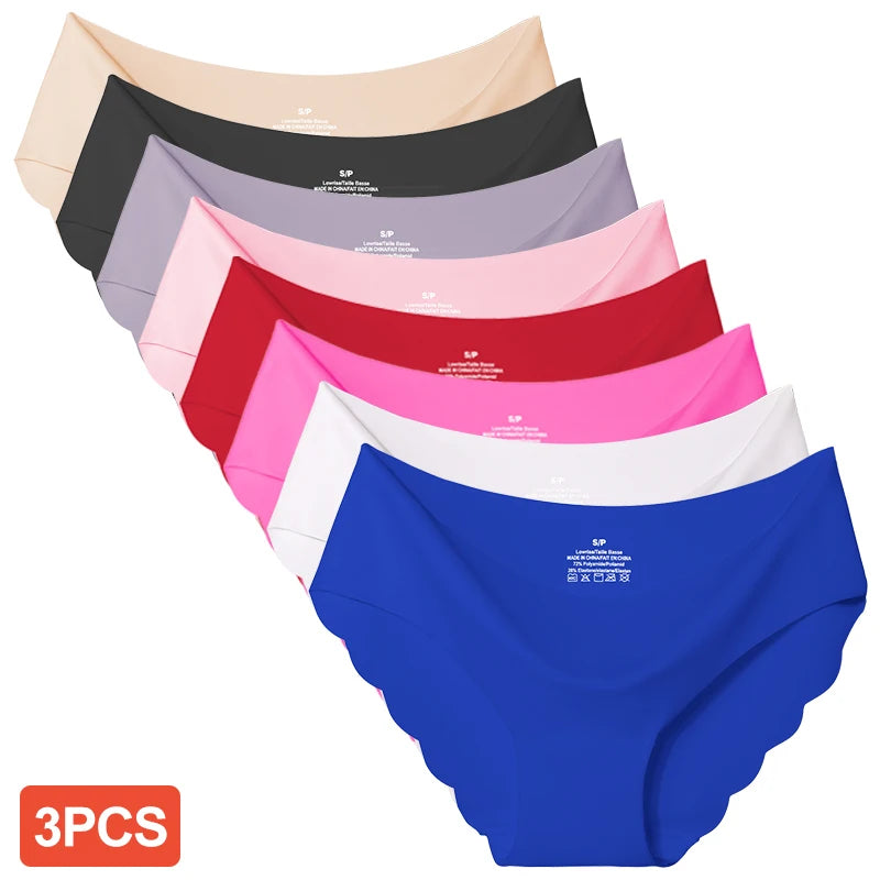 3PCS Women's Panties Seamless Underwear For Woman Sexy Lingerie Briefs Female Lingerie 3 Pcs/set Comfort Women Underwear
