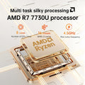Topton Palm Gaming Mini PC AMD Ryzen 7 7730U 5825U 5800U R5 7530U 5600U Metal Nuc NVMe DDR4 Windows 11 Office Computer WiFi6 BT