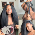 Frizira 300g Kinky Straight Feather Crochet 100% Human Hair Extension Pre Separated Knotless Crochet Hair Bundles For Reusable Boho Braids