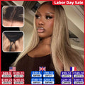 Ash Blonde Wigs Human Hair 13x4 13x6 Lace Front Wig 200 Density Straight Body Wave Glueless Human Hair Drawstring Wig for Women