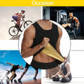 Men Sweat Sauna Vest Waist Trainer Weight Loss Slimming Body Shaper Heat Trapping Tank Top Shapewear Corset Shirt Hot Fat Burner