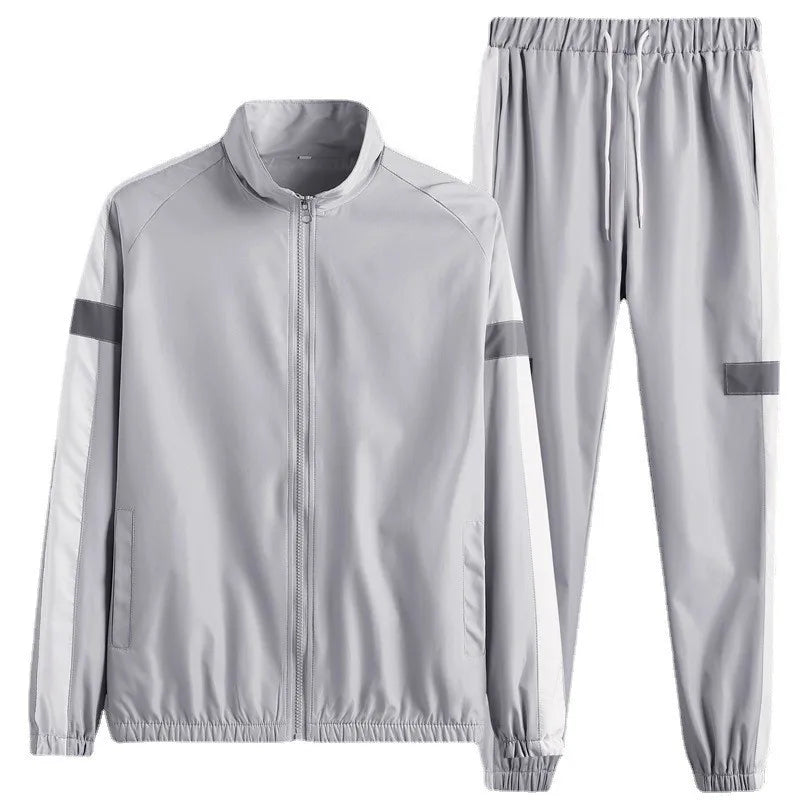 M - 6XL New Men's Sportswear Set from Japan South Korea Autumn Casual Wear Hooded Jacket Leg Tied Pants - View 9 | SAMAG