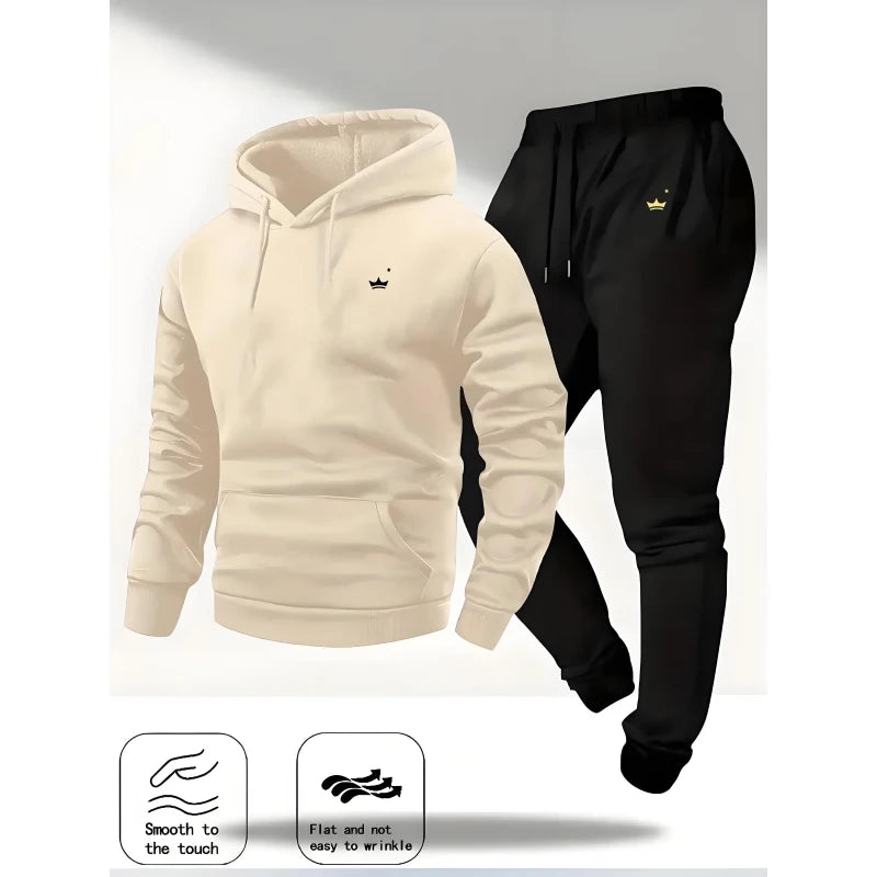 Crown Logo Printed Autumn/Winter Fashion New Hooded Sportswear Outdoor Versatile Casual and Pants - View 2 | SAMAG
