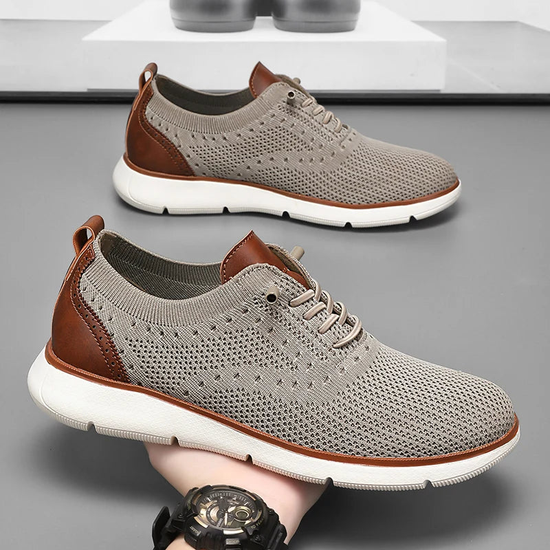 Men's Mesh Shoes,Plus Big Size 48 49 50,Slip-Ons with Knit Upper,Loafers, Lightweight,Breathable,Summer Casual Shoes