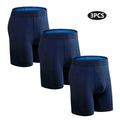 3pcs Long Boxers For Man Underware Lots Mens Underpants Cotton Men's Panties Family Boxershorts Boxer Sexy Male Shorts Calecon