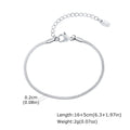 1/2/3pcs Chain Bracelet for Men Women, Stainless Steel Twisted Rope Cuban Wristband, Hip Hop Minimalist - Visuel 22 | SAMAG