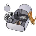 Cat Enclosure Tunnels Dog Play Pen Foldable Enclosure Tunnels House Interactive Toy Exercise Playground for Kitten Puppy Animals