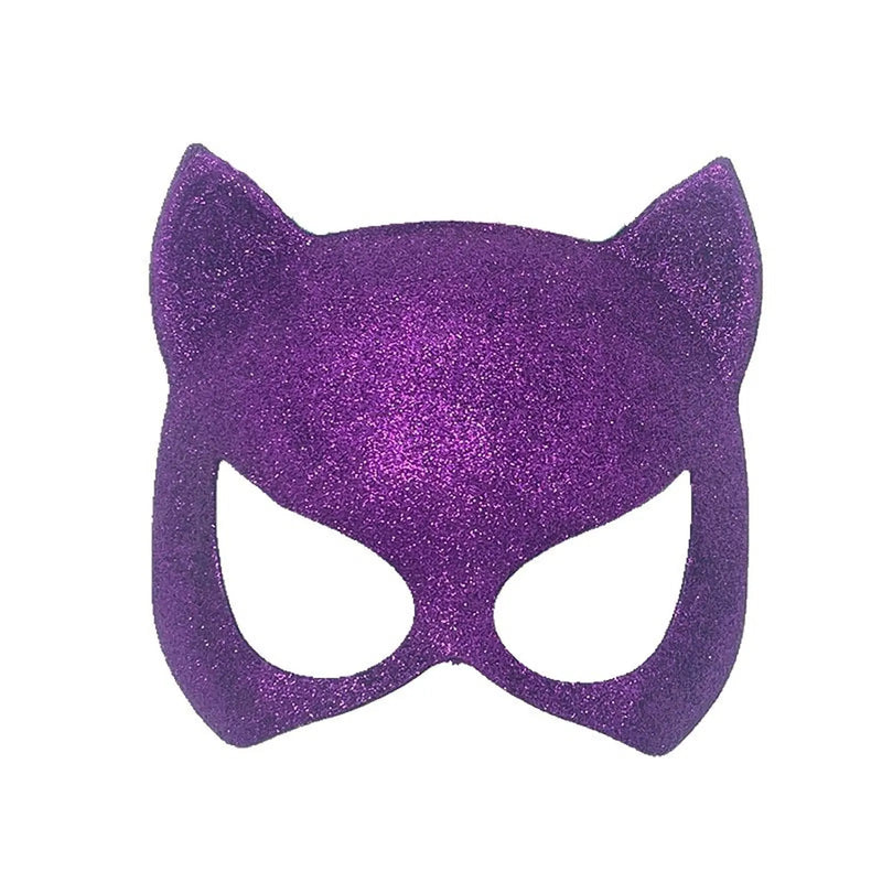 Masquerade Mask Fashion Party Rave Cats Ear Half Face Cosplay Mask Venetian Mardi Gras Party Props Women Halloween Masks