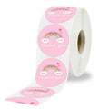 50 - 1inch Cartoon Cute Sun Rainbow Clouds Sticker Thank - View 3 | SAMAG