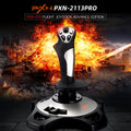 PXN-2113 PRO Simulated Flight Controller with Built in Motor Compatible with PC Mainstream Flight Games