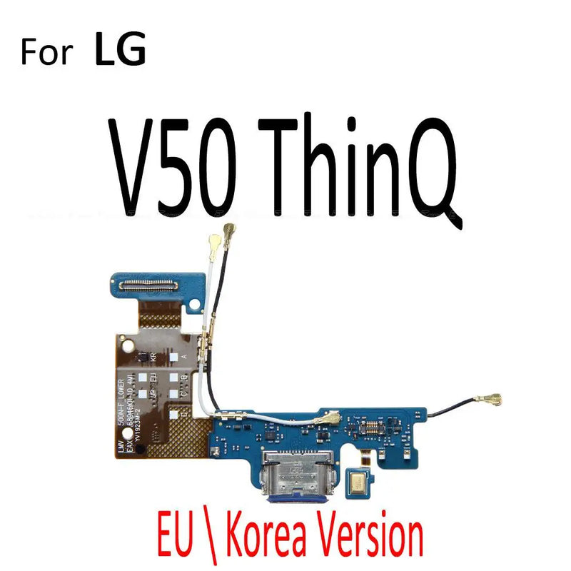 Power Charger Dock USB Charging Port Plug Board With Mic Flex Cable For LG V30 V30S Plus V35 V40 V50 V50S V60 ThinQ 5G