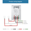Tuya WiFi Smart PIR Motion Sensor US Standard 1/2 Gang Light Switch 15A AC100-125V Voice Control Works with Alexa Google Home