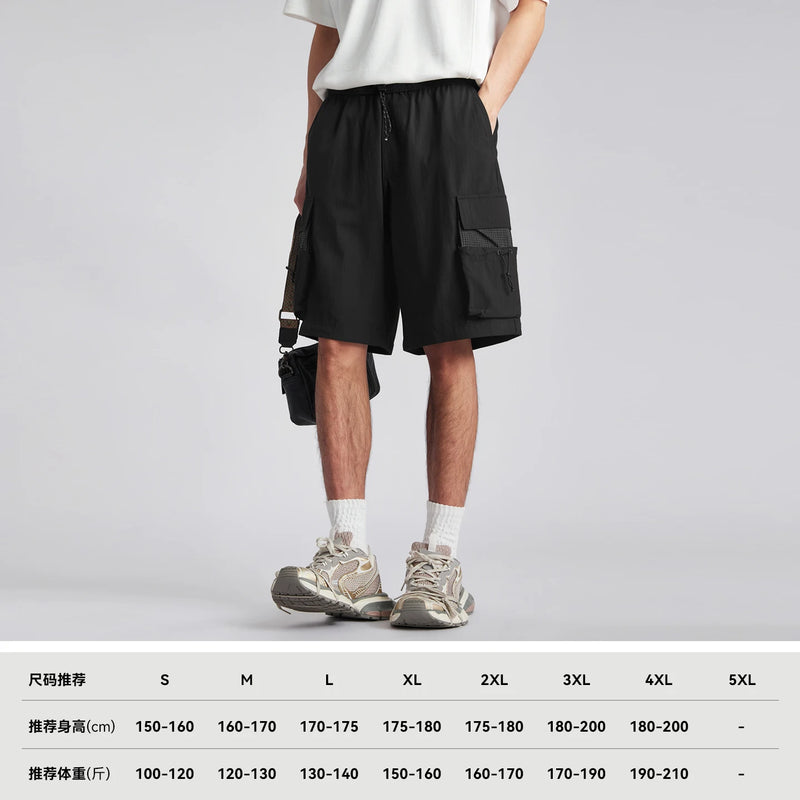 Summer Solid Cargo Shorts Men Quick Dry Lightweight | SAMAG