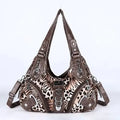 Angel Kiss Women Handbags Leopard Bag Top-handle Handbag Fashion Satchel Dumpling Pack Shoulder Bag Tote Bag Hobos Large Purse