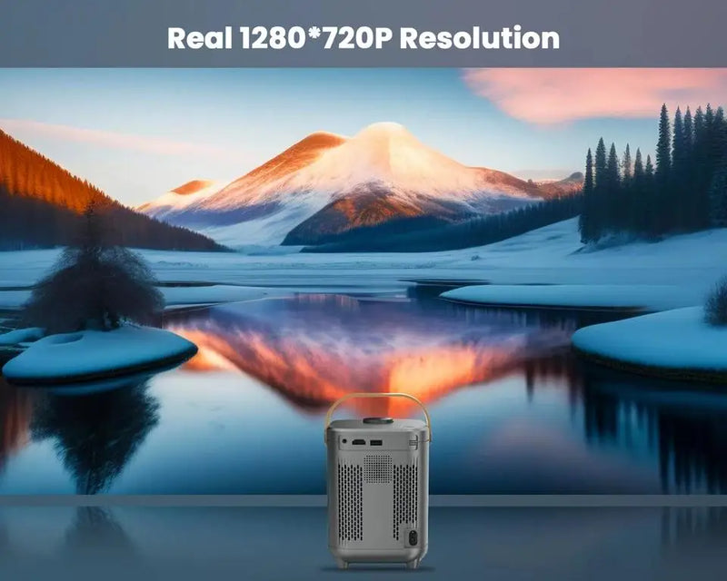 Mini Smart 4K Android Pico Projector With Wi-Fi Home Theater Connectivity For Mobile Phone Projecting