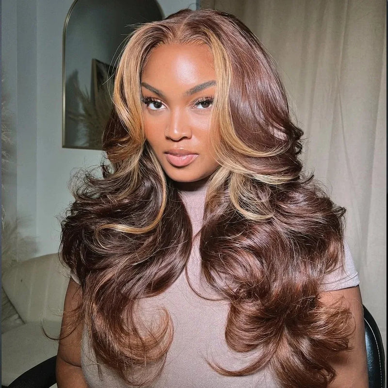 Hot Red Short Body Wave Lace Front Wigs 13x4 HD Bob Lace Wig Pre Plucked Glueless Synthetic Daily Wear Cosplay Heat Resistant