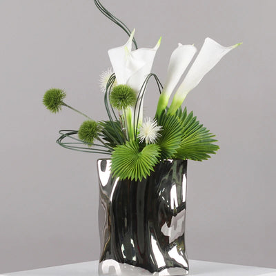 Elegant Artificial Flower Vase Set Home Office Decor | SAMAG