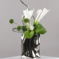 Elegant Artificial Flower Vase Set Home Office Decor Flower Arrangements Model Room Display