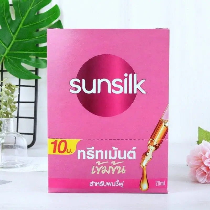 Thai Sunsilk Hair Mask 20ml x 10pcs, Repairs & Smooths Damaged & Frizzy Hair, Nourishing Leave-In Conditioner