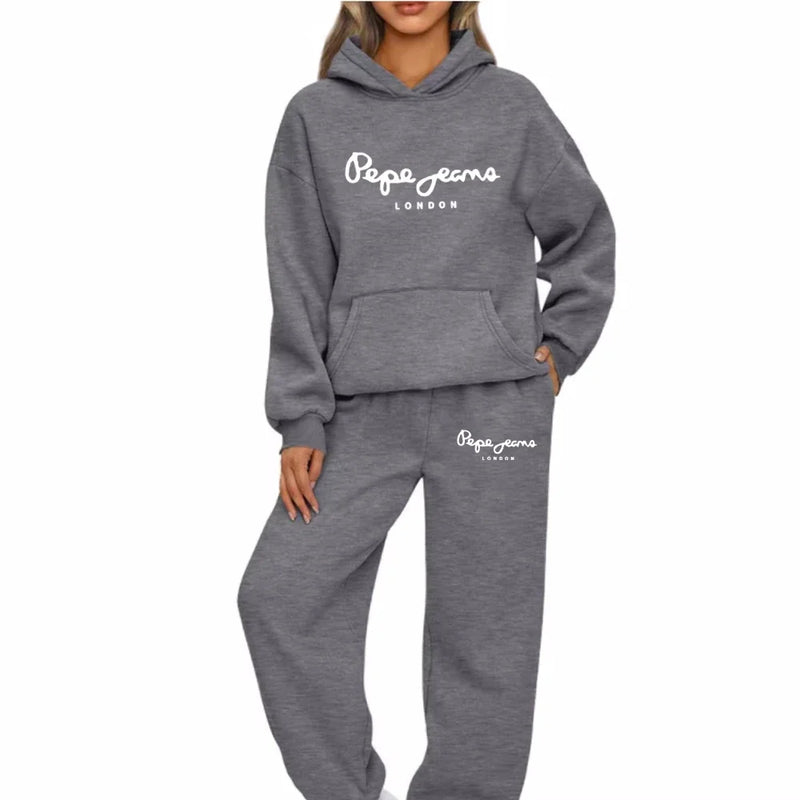 2026 Womens Print Hooded Sweatshirts Suit High Quality Hot Sales Outfits Clothing Fashion Casual Jogging Pants Sets
