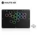 Haute42 T16 Black Stickless Hitbox Controller Leverless Arcade Fightstick For PC/PS4/PS5/Switch Fighting Game Hitbox Leverless