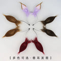 Plush Horse Ear Hair Accessories Original Japanese Handmade Animal Ear Cosplay Uma Musume Pretty Derby Rabbit Ear Headband