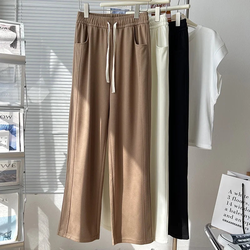 Women's Fashion Solid Color High Waist Drawstring Banana - View 4 | SAMAG