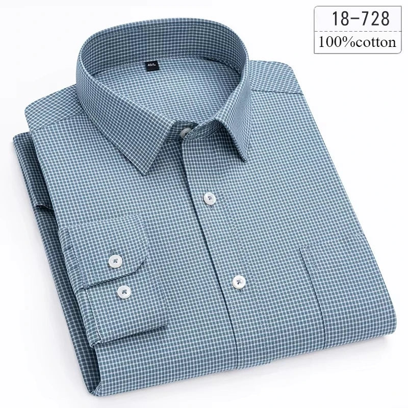 New in Shirt High-Quality 100% Cotton Long-Sleeve for Men | SAMAG