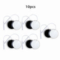 10Pcs 2mm Plug Non-woven Fabric Reusable Self Adhesive Electrode Pads Conductive Gel Pad Body Digital  Massager